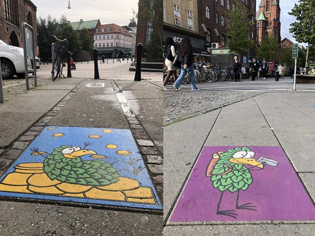 Mini street art route in Aarhus