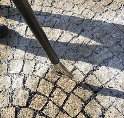 Application of ChipFill to fill joints between cobblestones