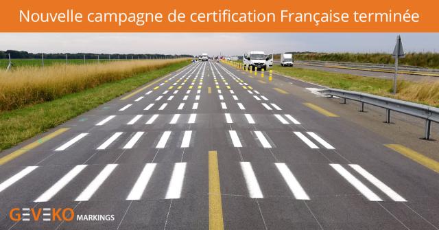 Nouvelle campagne de certification française ASCQUER 2022 - Geveko Markings 1