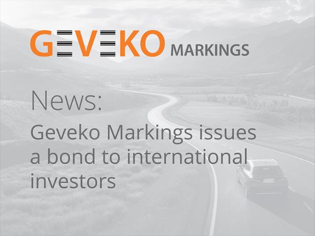 Geveko Markings has issued its first ever bond