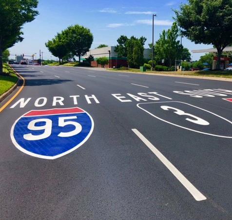 OPTAMARK preformed symbols and letters for traffic area and parking