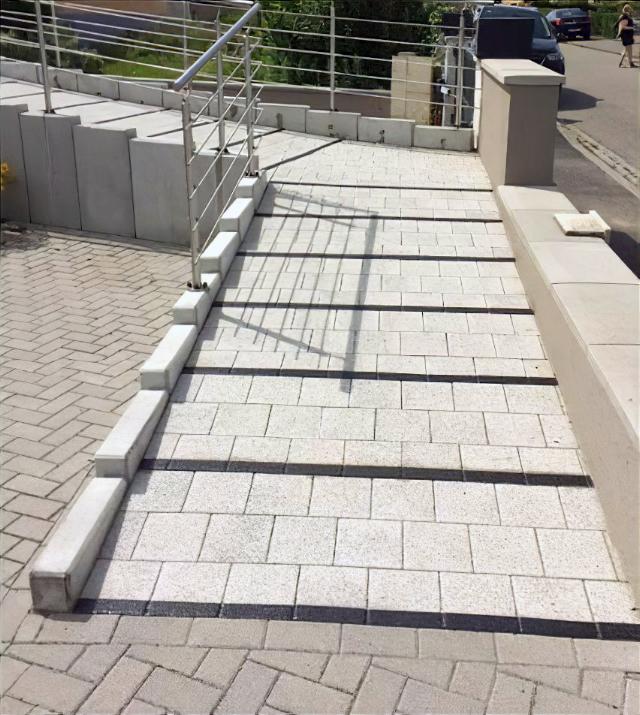 Anti slip roki MX adhesive flat profile on stairs