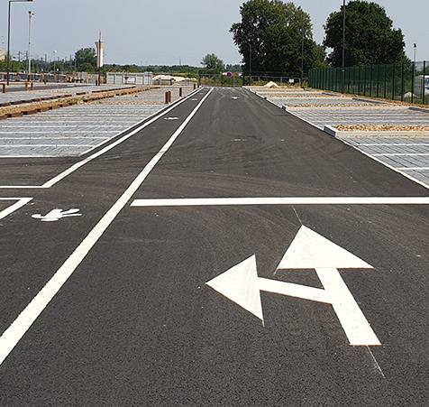 Waterborne paints used for road symbols and signage