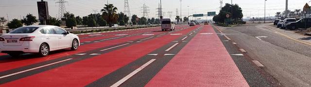 Colour demarcation to make easily preferential lanes