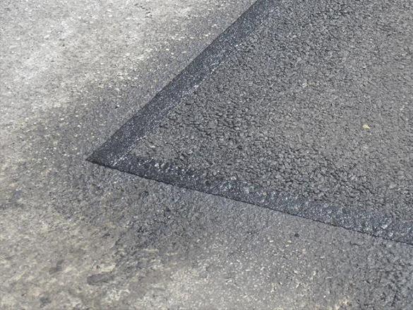 Using BandFillâ„¢ as a band-aid to repair road cracks
