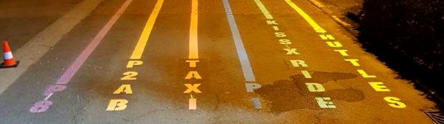 Lane and position markings clearly and easily identifiable to provide guidance