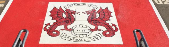 Stadium application of Leyton Football club logo in DecoMark⢠to welcome fans