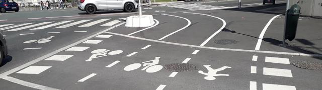 Intersections in Urban road markings
